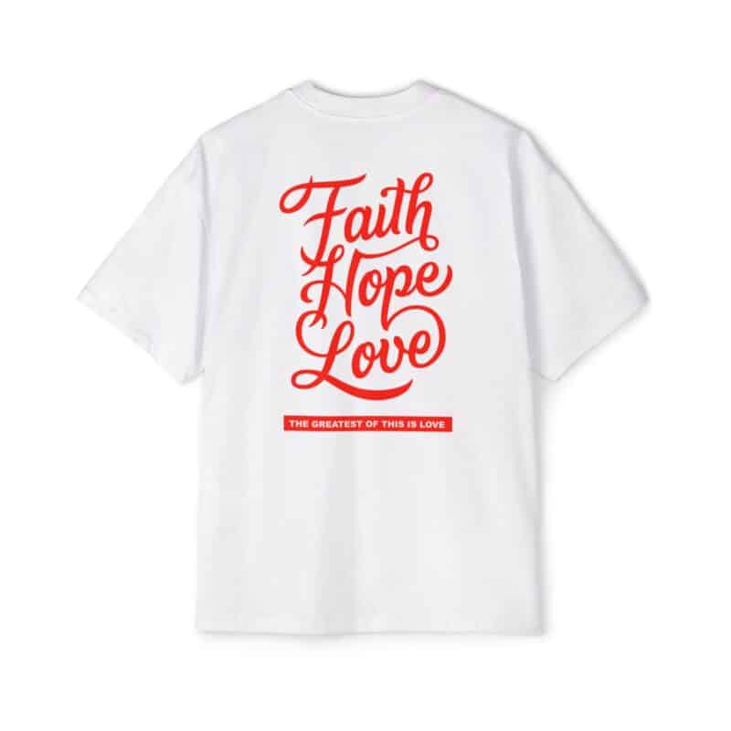 Faith hope love oversized T-shirt