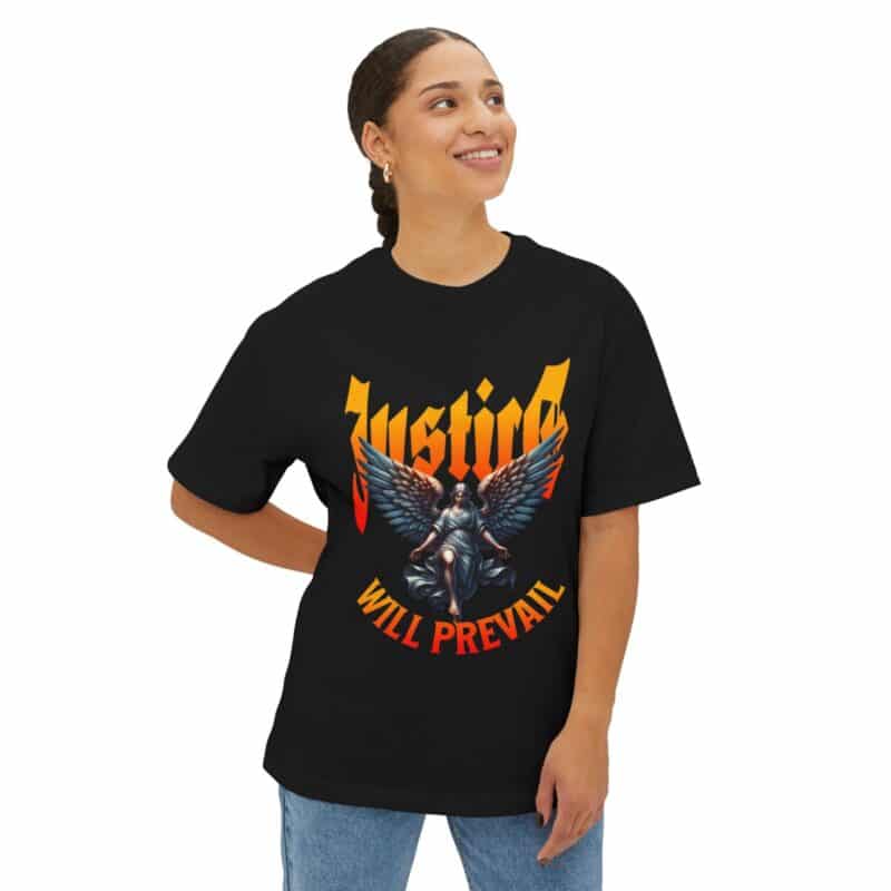 “Justice Will Prevail” Oversized Classic T-Shirt